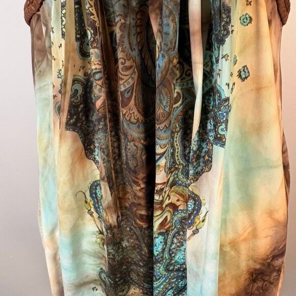 Y2K Style Tank Top Earthy Unity World Wear Size Large Boho - Picture 4 of 8